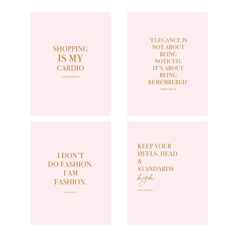 FASHION QUOTES CARDS